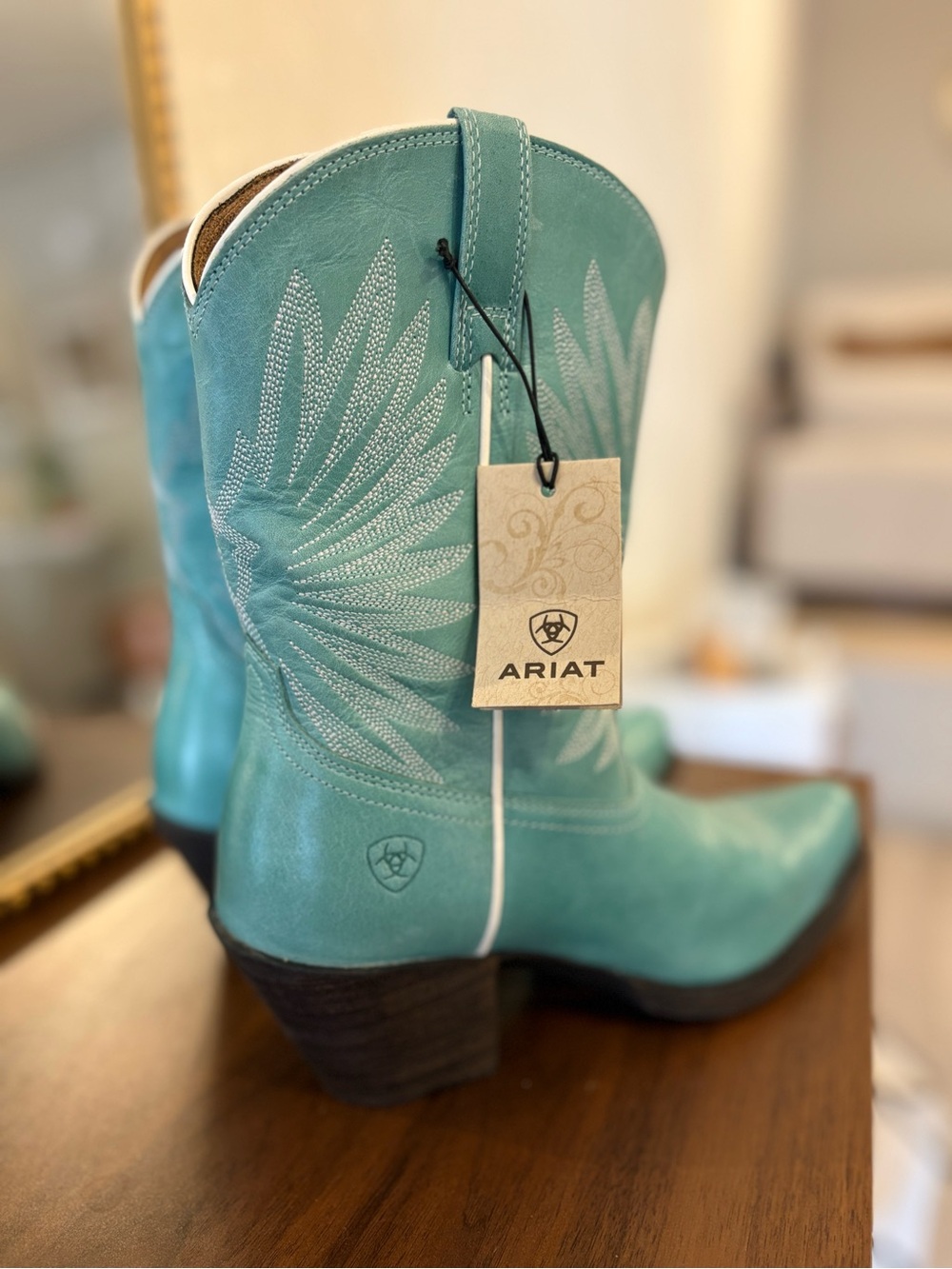 Ariat Goldie Teal Western Cowboy Boots